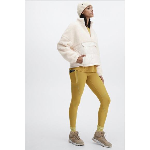 New Fabletics Nelly Mixed Media Half Zip - Picture 2 of 4